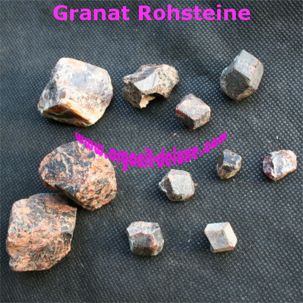 Granat Rohsteine